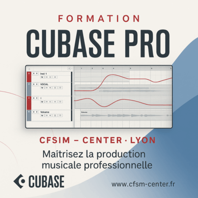 Formation Cubase Pro CFSM Center Apple et Avid Certified