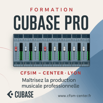 Formation Cubase Pro CFSM Center Apple et Avid Certified